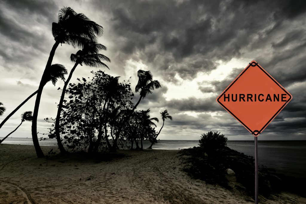 Florida summer hurricane sign