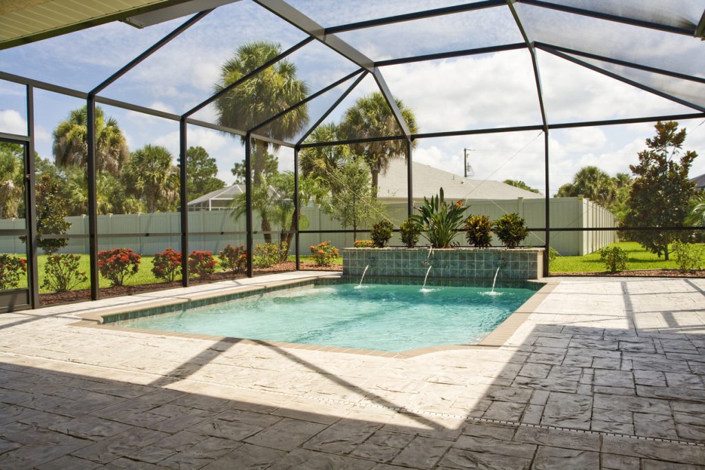 Screen enclosed pool