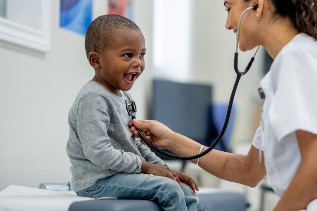 Child at the doctor